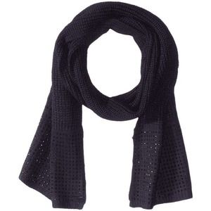 Calvin Klein Studded Knit Scarf Muffler Navy Nwt